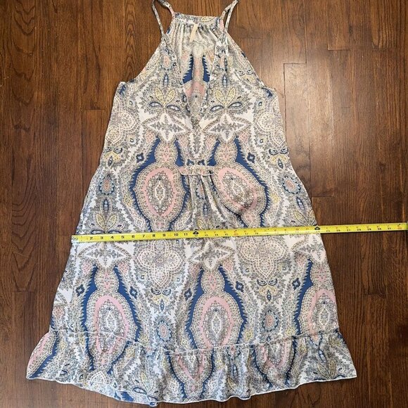 LOLA AUSTRALIA XS 100% Silk Slip Dress Nightie Lingerie Paisley Nightgown Neglig - Picture 15 of 16